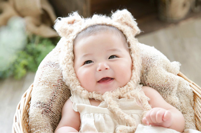 お宮参り・百日祝い スタジオ撮影